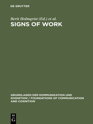 cover image of Signs of Work